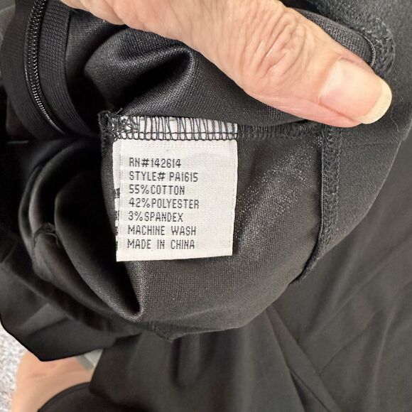 Flare Pants Sz XS Black Split Leg Button Detail High Rise Festival Whimsygoth - Picture 9 of 16